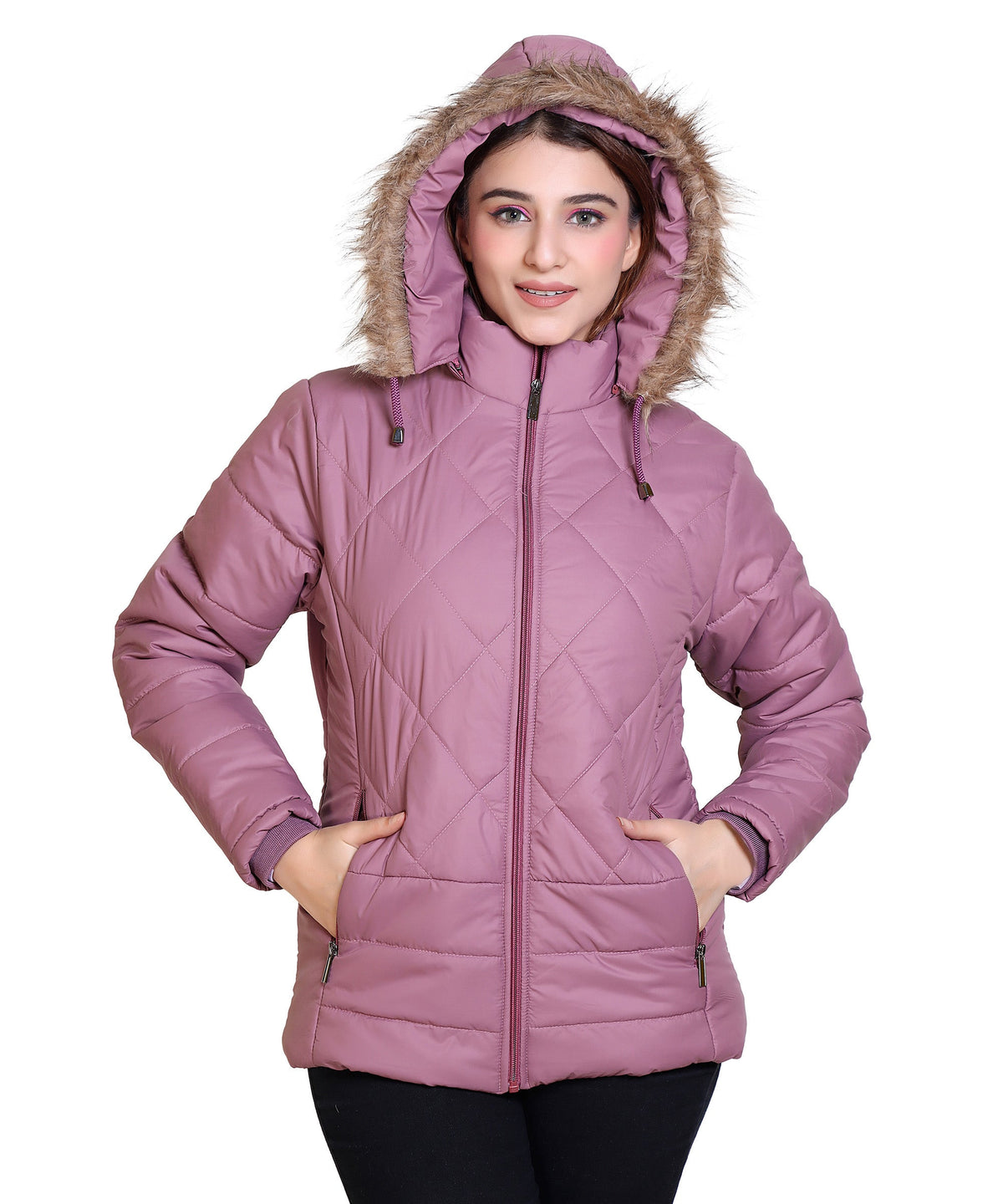 MR.JAWAN Women's Mauve Jacket front view